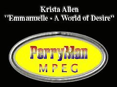 Krista Allen пальцами потрогала собственную киску