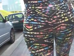 Лысый пикапер снял на улице сексуальную студентку